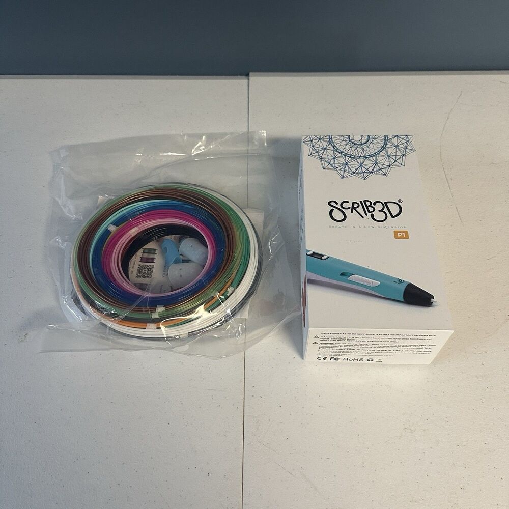 Scrib 3D-3D Pen With Filament Packs-Charger Bundled